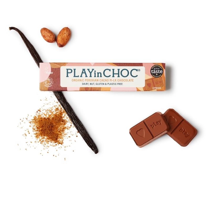 JustChoc Box - lífrænt súkkulaði - M.ilk 30g