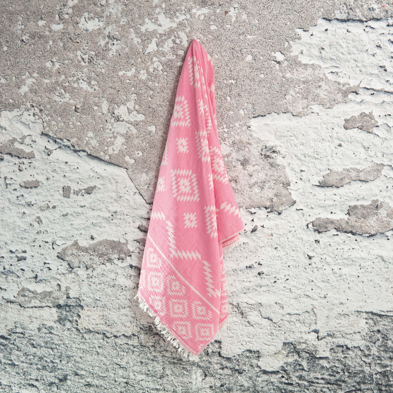 Asarcik Peshtemal handklæði - Bleikt