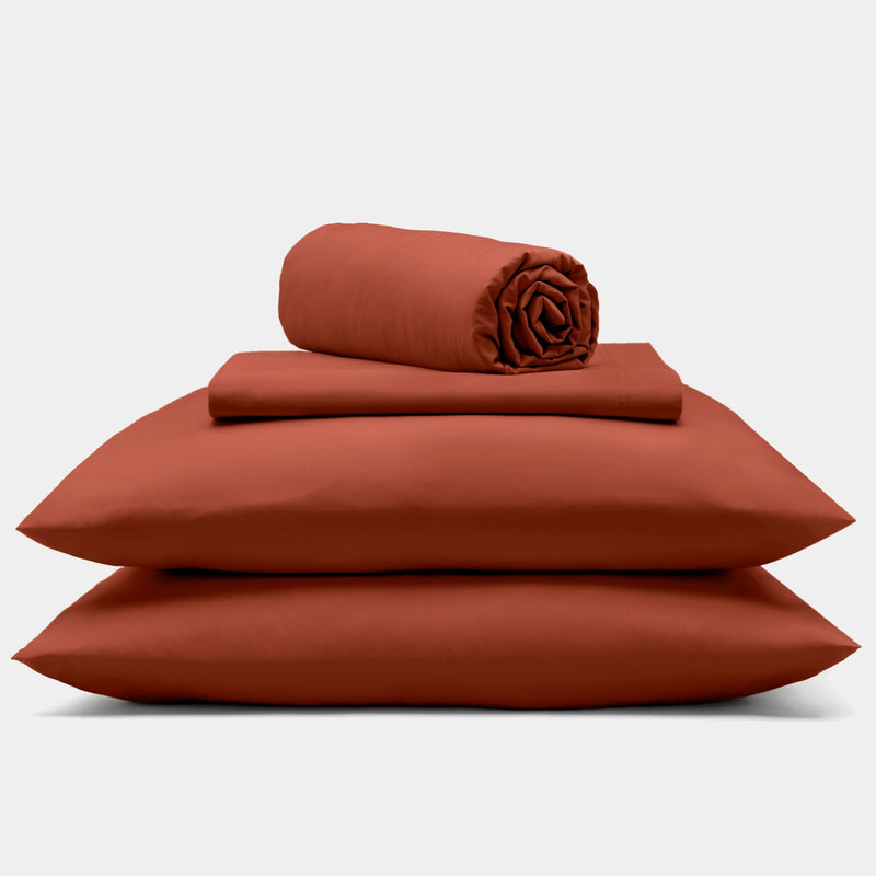 Bambus koddaver 2stk - Terracotta