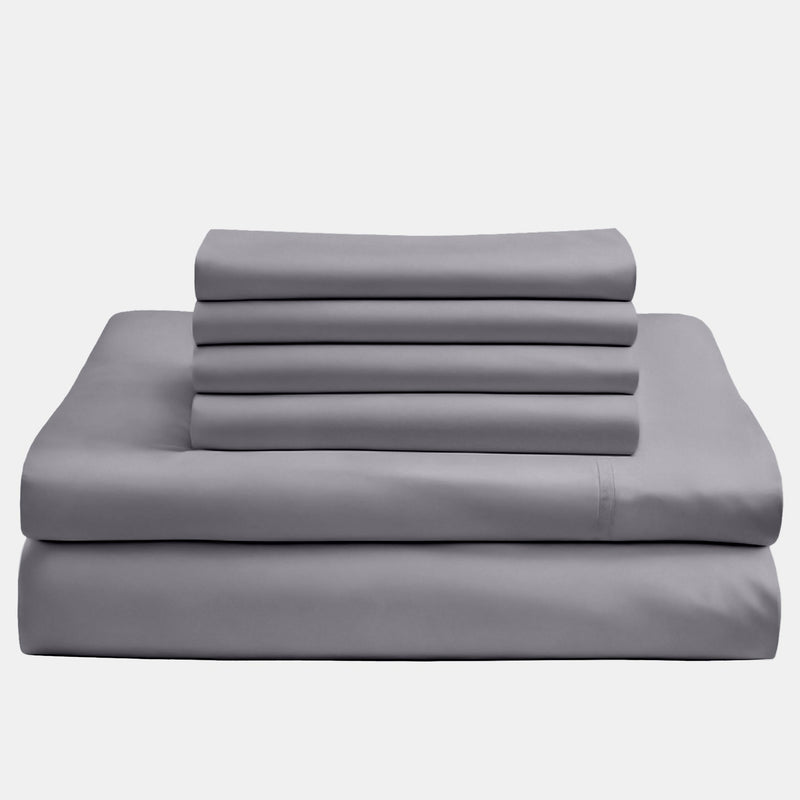 Bambus Lak / Fitted Sheet - Dark Grey