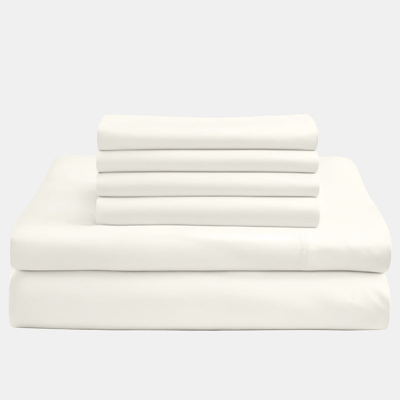 Bambus Lak / Fitted Sheet - Ivory