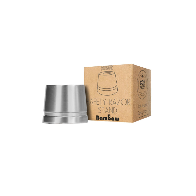 Standur fyrir öryggisrakvél - silfur