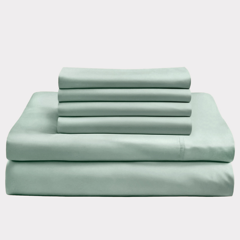 Bambus Lak / Fitted Sheet - Sea Glass