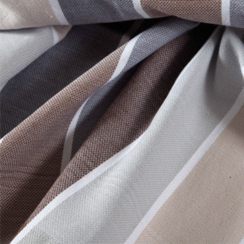 Gallipolli Peshtemal handklæði - Brúnt&grátt