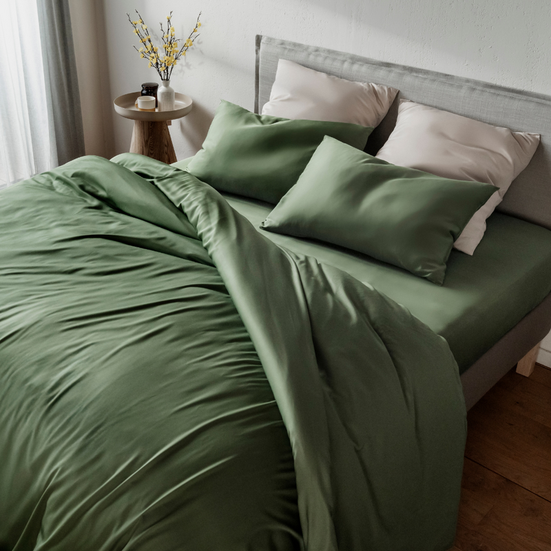 Bambus Sængurver / Duvet Cover - Olive