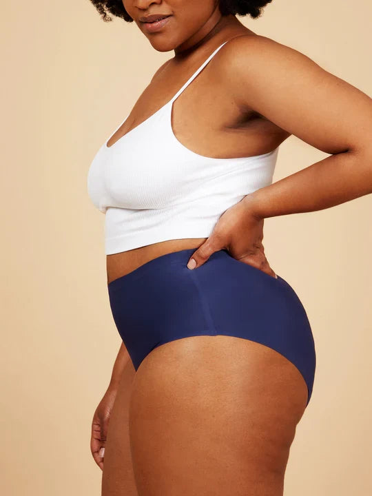Seamless Hi-Waist Midnight Blue - mikil rakadrægni