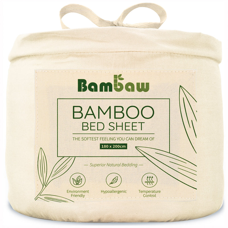 Bambus Lak / Fitted Sheet - Ivory